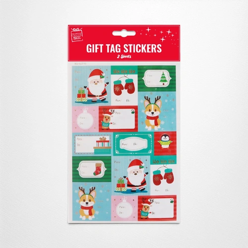 Gift Tag Stickers B  - 2 Sheets