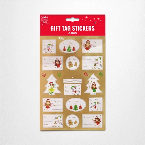 Gift Tag Stickers C   - 2 Sheets