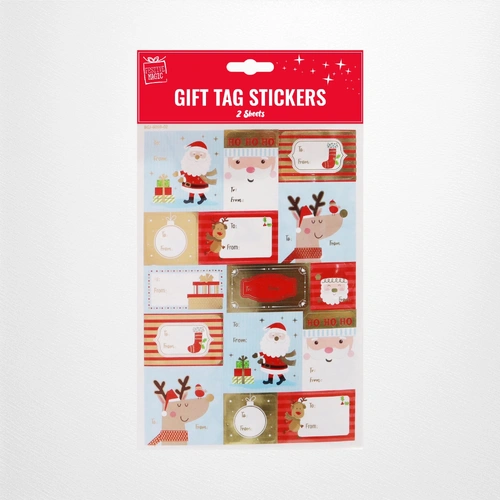 Gift Tag Stickers D  - 2 Sheets
