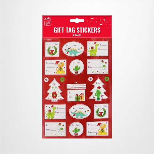 Gift Tag Stickers E  - 2 Sheets