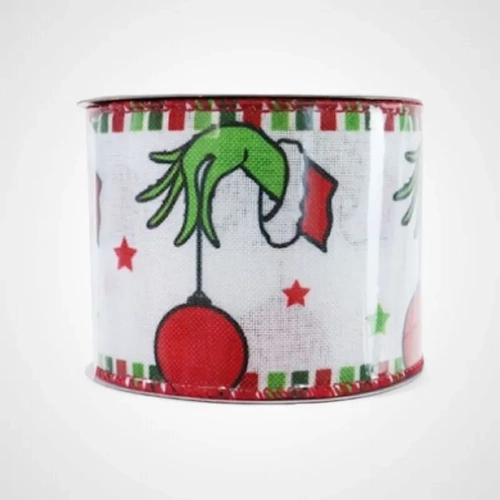 60mm Grinch Hand Ribbon 2.7m 