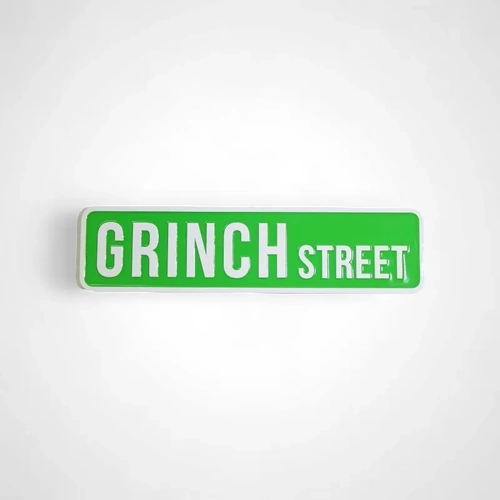 Dr Seuss Grinch Street Sign