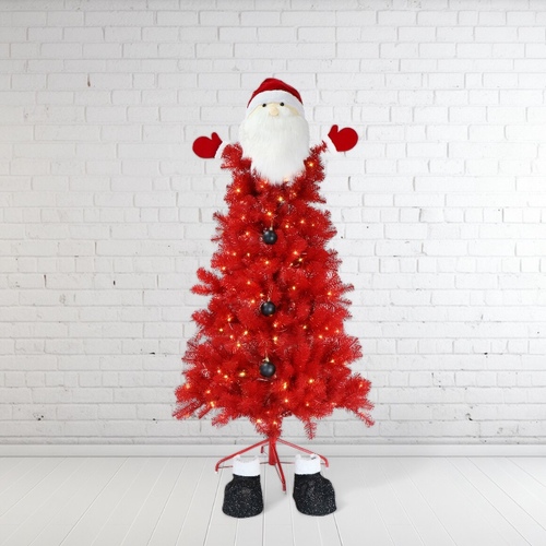 180cm Pre Lit Red Santa Christmas Tree- AVAIL OCT 2024