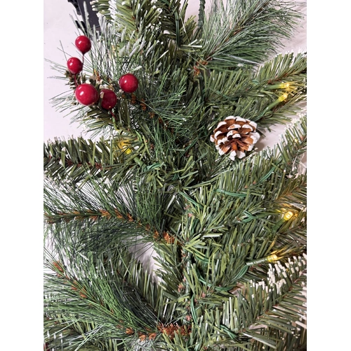 270cm Warm White Prelit Decorated Christmas Garland