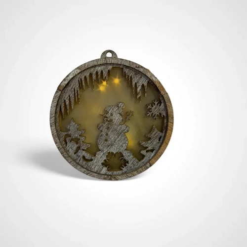 12cm Snowman Hologram