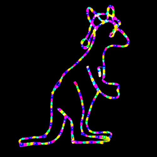 Christmas Kangaroo Rope Light Motif 