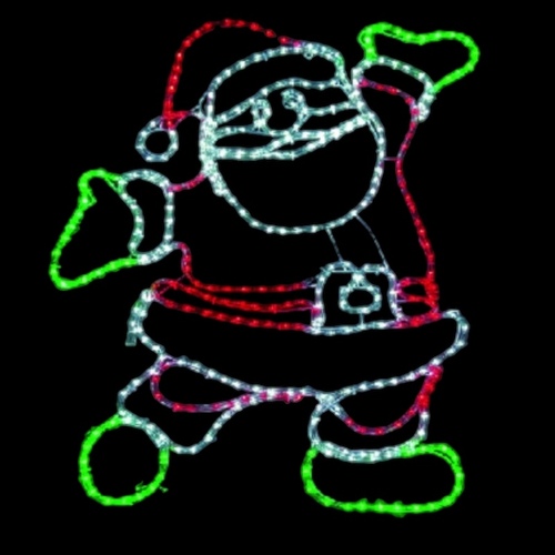 Santa Dancing Rope Light Motif 