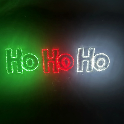 Tinsel HOHOHO Rope Light Motif