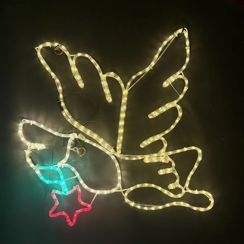Dove with Star Rope Light Motif 